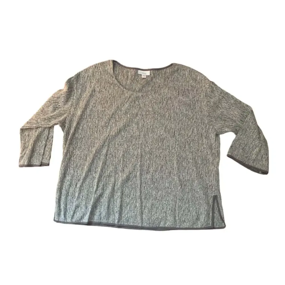 J Jill women's medium pure Jill linen blend 3/4 sleeve minimalist